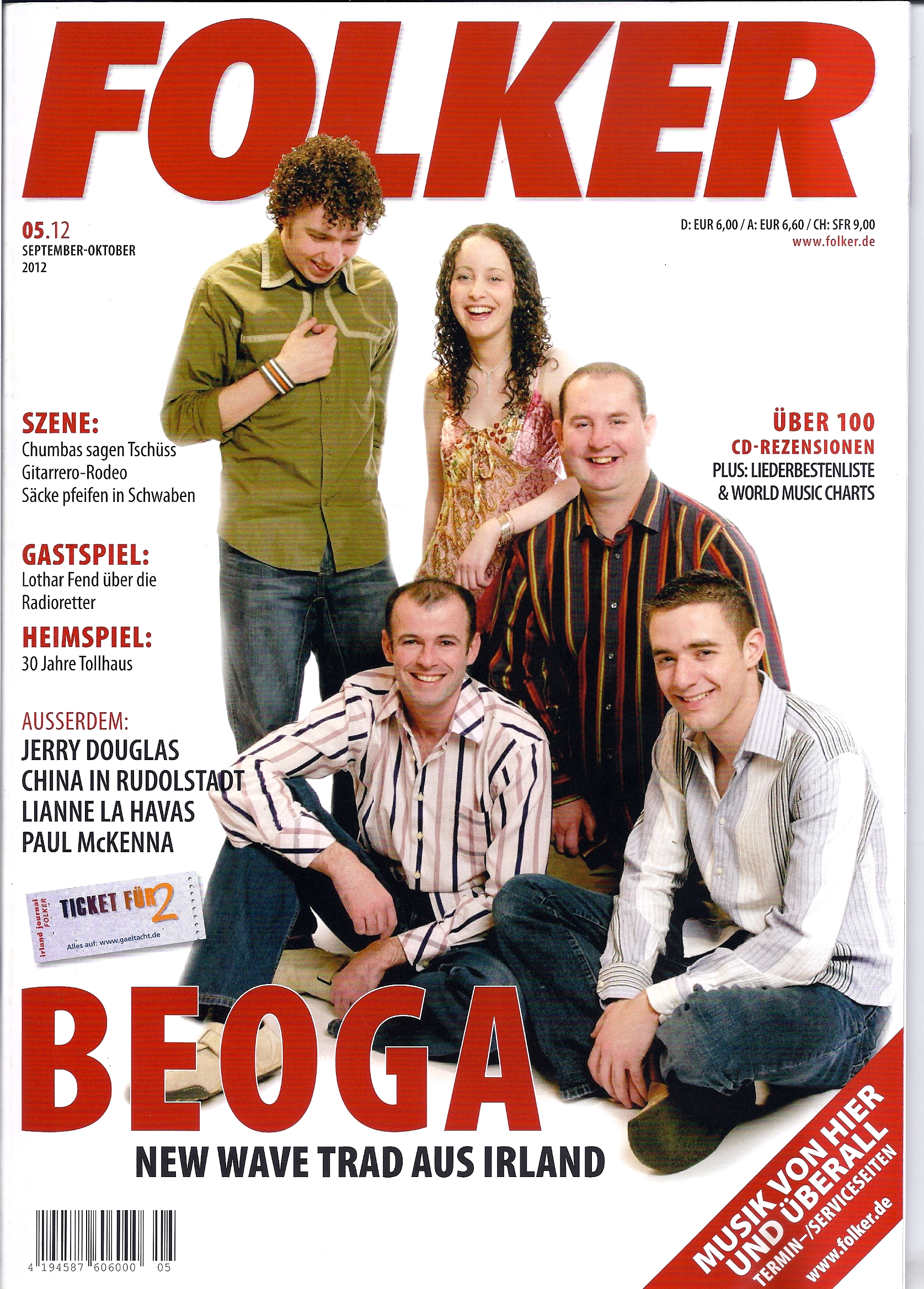 ... und noch ein Award, diesmal an BEOGA (IRL)